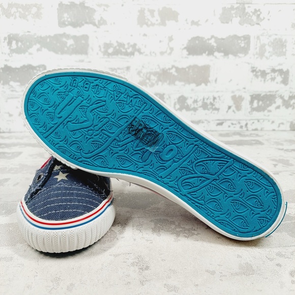 NEW Blowfish Malibu Bettie Stars Stripes Distressed SlipOn Low Top Sneakers F284 - Picture 7 of 10